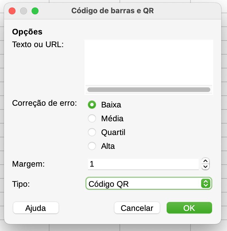 Digite o link ou texto no LibreOffice Calc